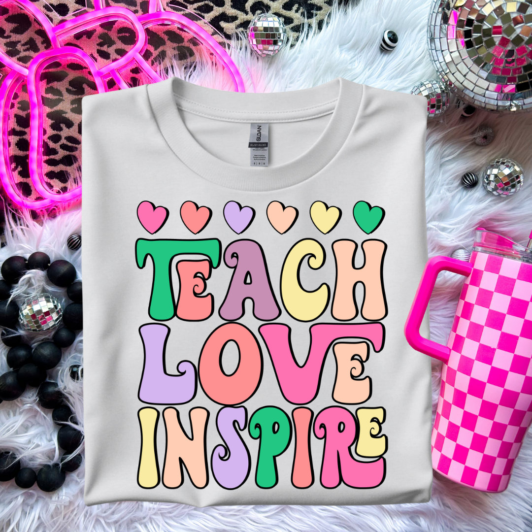 Teacher Love Inspire Shirt