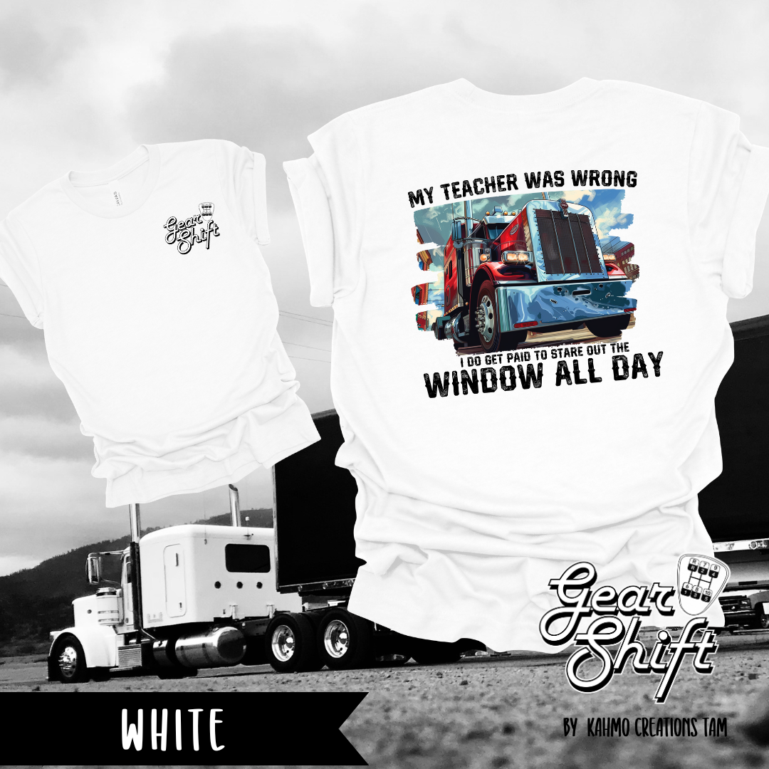 Paid to Stare Out the Window Tee: Embrace the Journey