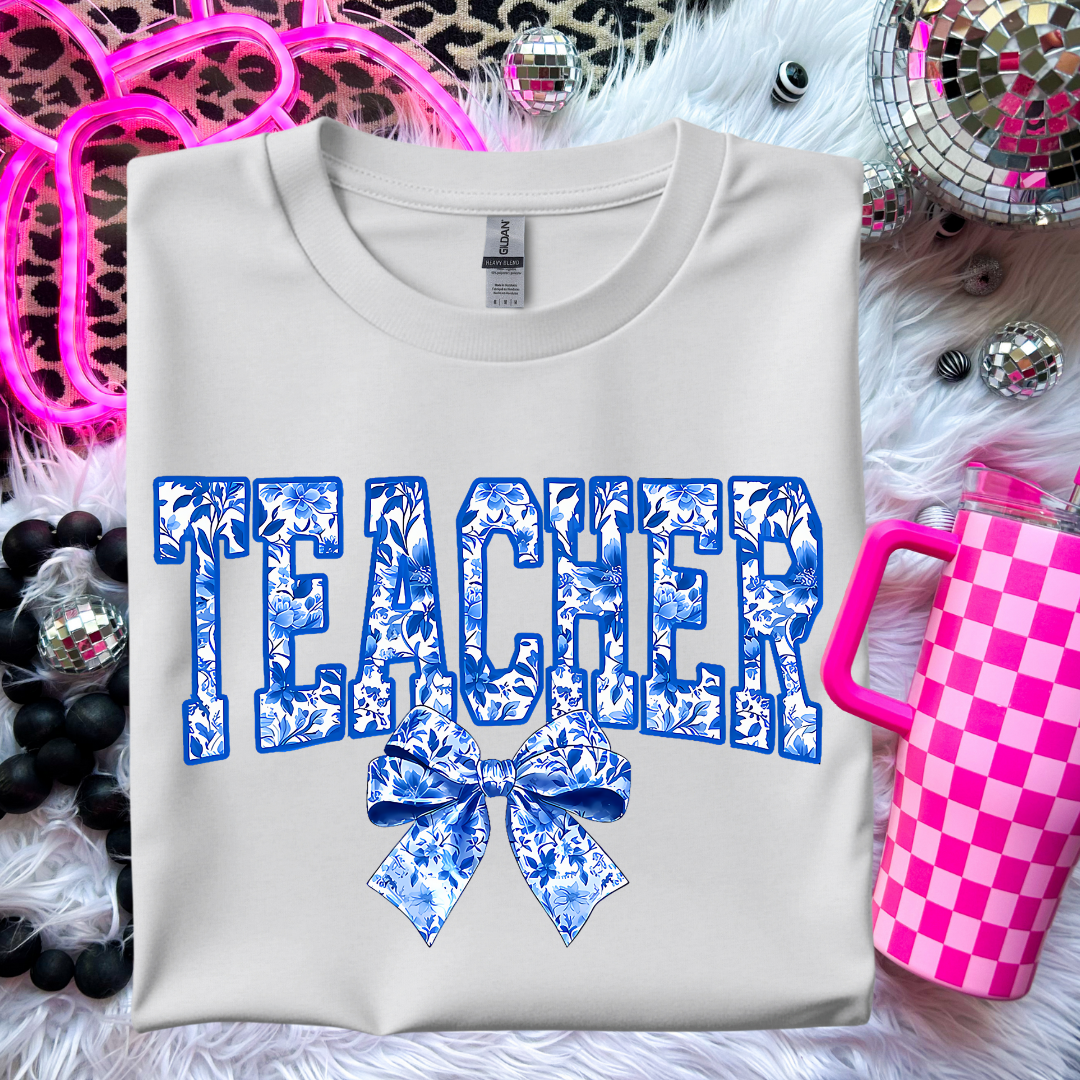 Teacher Faux Lace Shirt