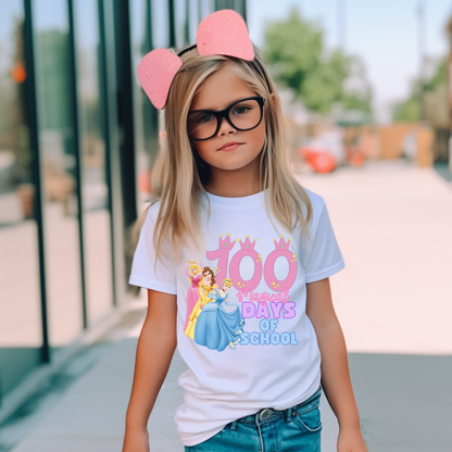Princess 100 Days of School Celebration Shirt