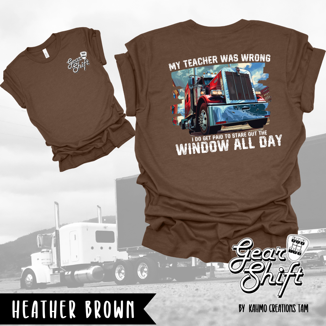 Paid to Stare Out the Window Tee: Embrace the Journey