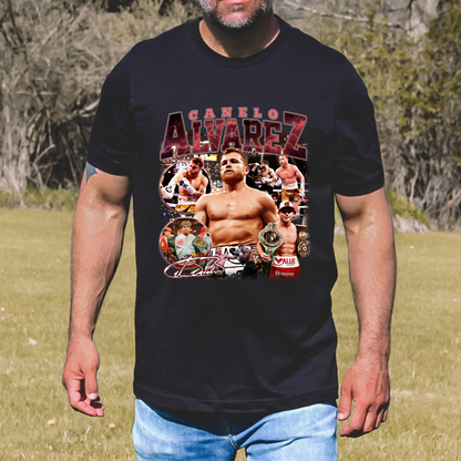 Cool Red Letters Boxing Fight Match Artwork Shirt