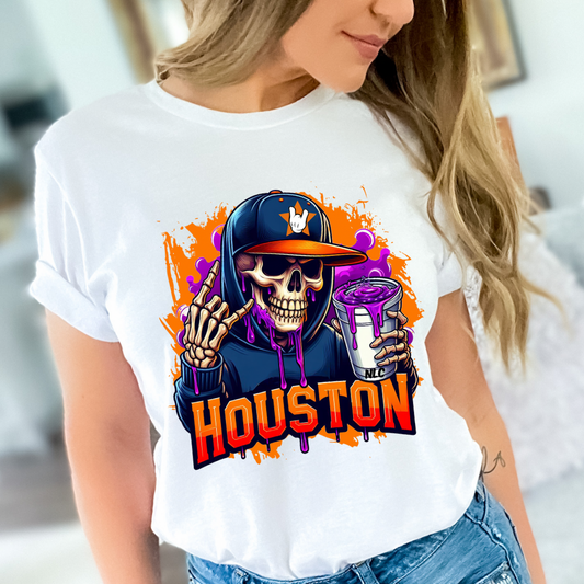 Houston Skeleton Drank T-shirt