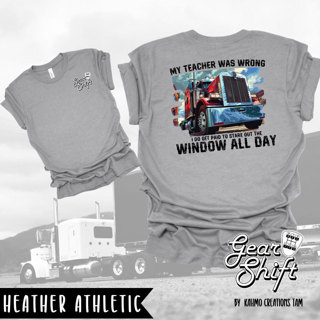 Paid to Stare Out the Window Tee: Embrace the Journey