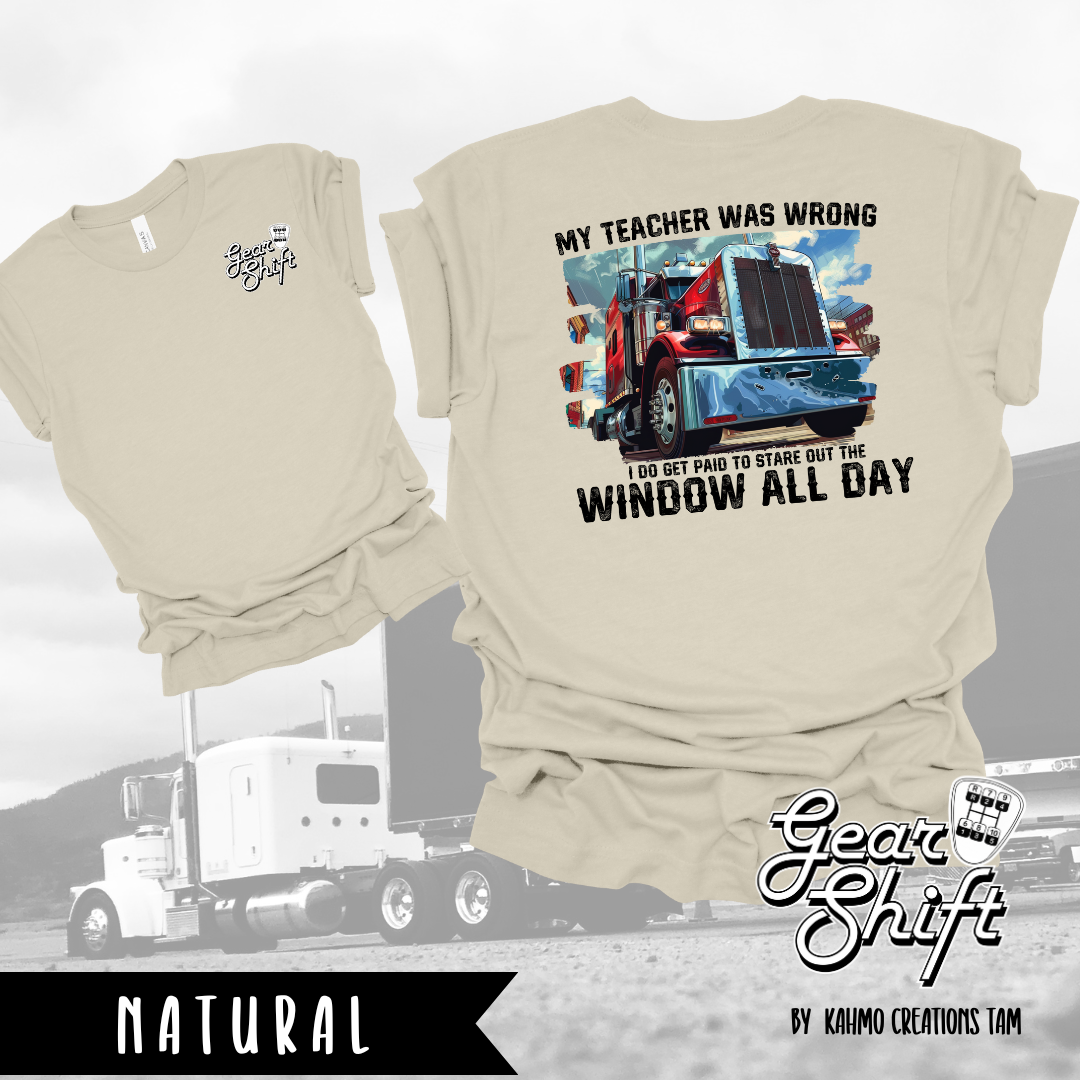 Paid to Stare Out the Window Tee: Embrace the Journey