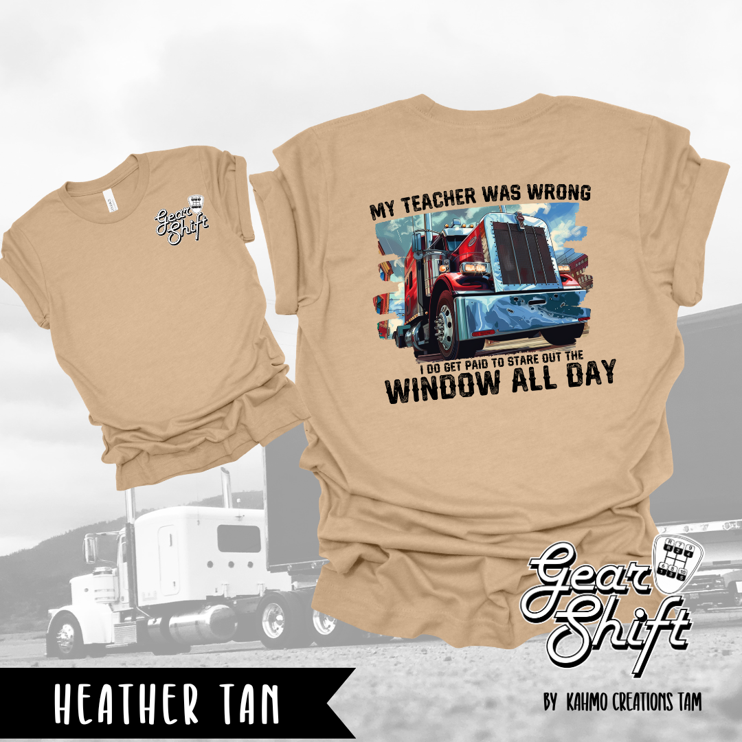 Paid to Stare Out the Window Tee: Embrace the Journey