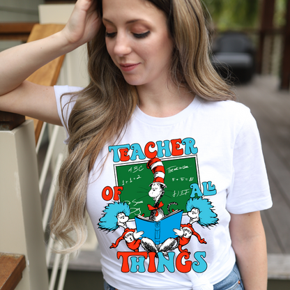 Read Across America Shirt Adult-Teacher of all Things