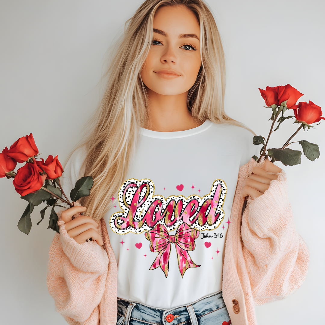 Loved John 3:16 Valentine Shirt