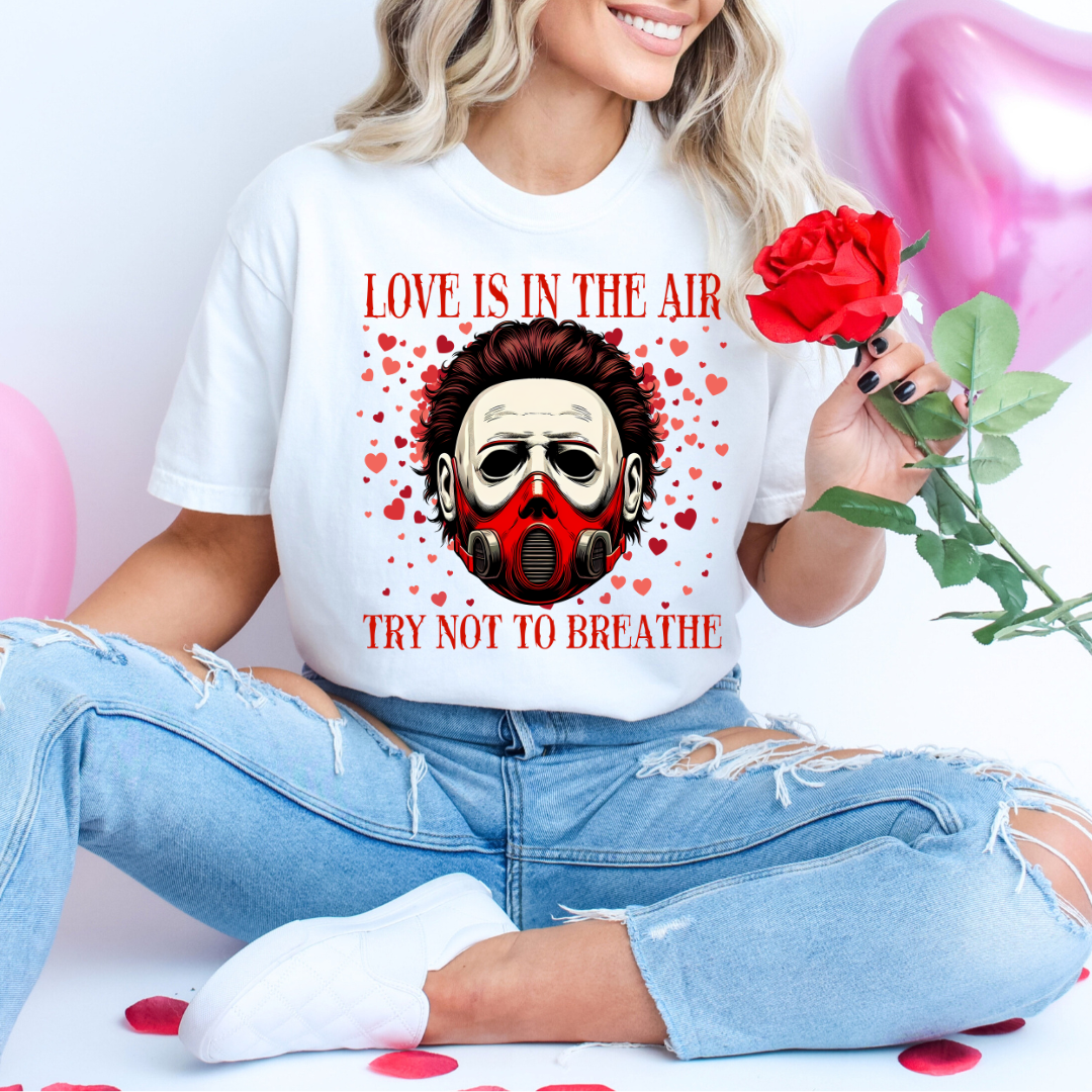 Love is in the Air, try not to breath Horror White Mask