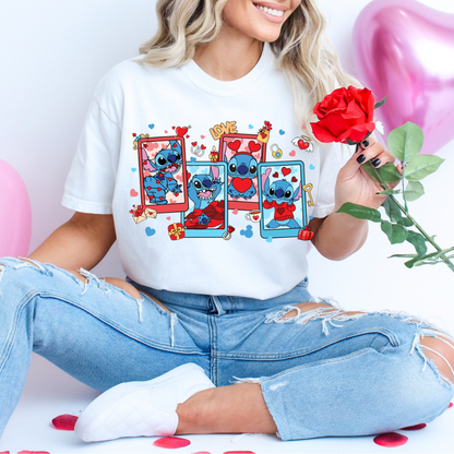 Blue Alien Valentine Shirt