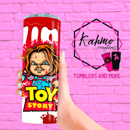 Halloween-Evil Toy Movie Skinny Tumbler (20 oz.)