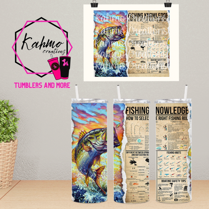 Fishing Skinny Tumbler (20 oz.)