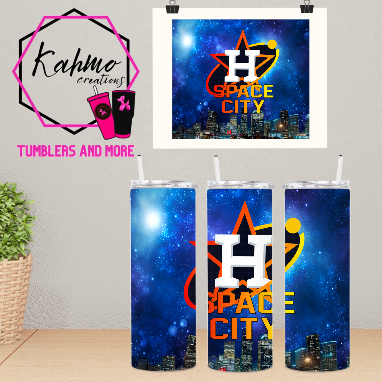 Space City Skinny Tumbler (20 oz.)