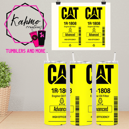 CAT Oil Filter Skinny Tumbler (20 oz.)