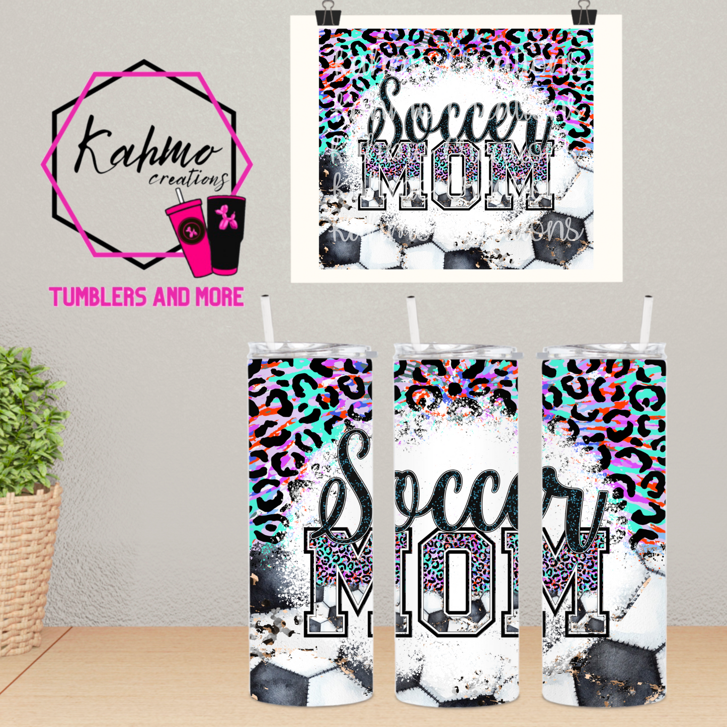 Soccer Mom Skinny Tumbler (20 oz.)