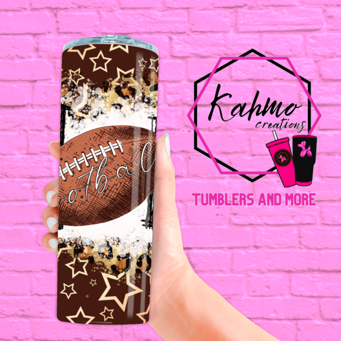 Football Mom Skinny Tumbler (20 oz.)