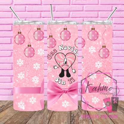 Bad Bunny Christmas Skinny Tumbler (20 oz.)