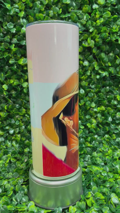 Bad Bunny Un verano sin ti playa Skinny Tumbler (20 oz.)