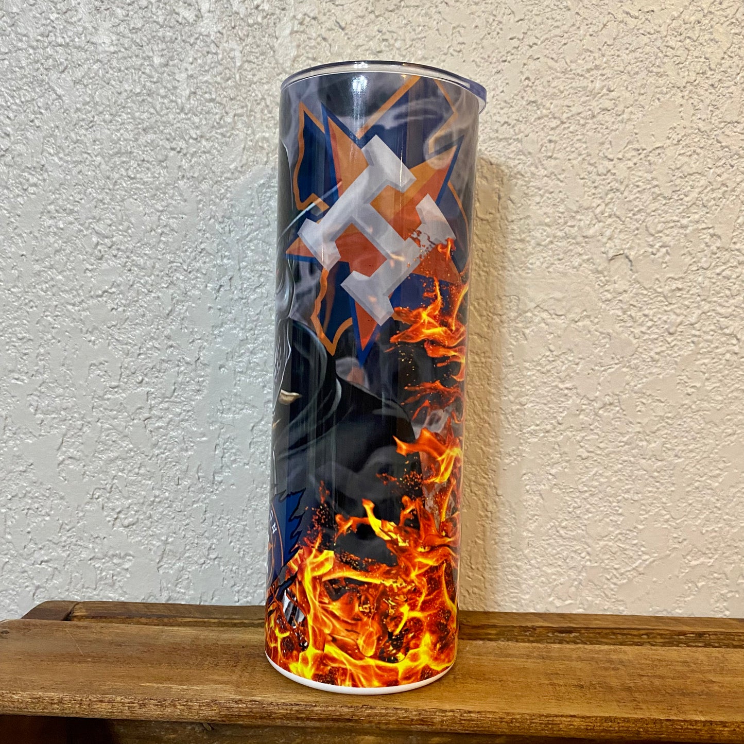 Houston baseball skull Tumbler Skinny Tumbler (20 oz.)
